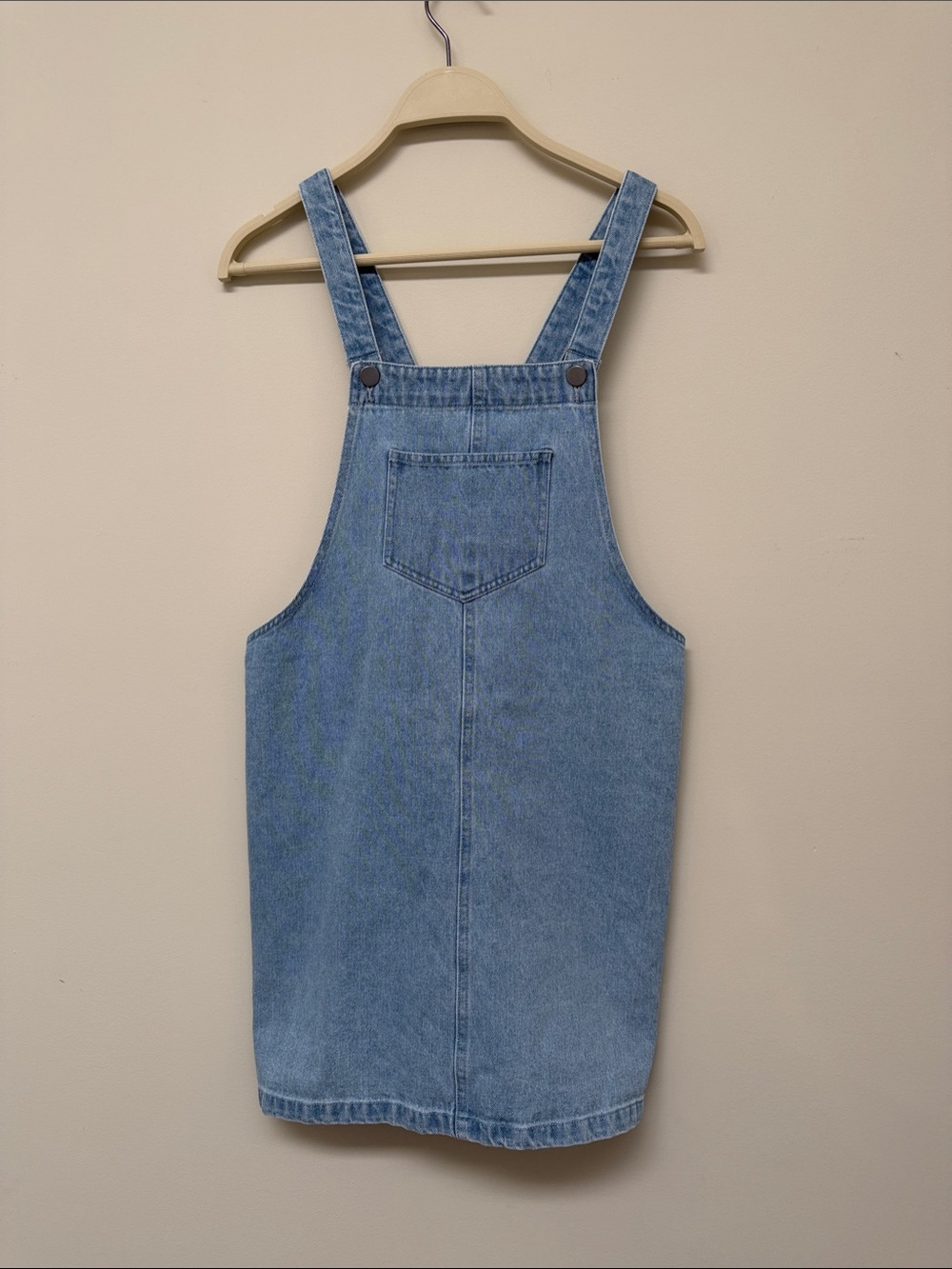twik Light Blue Denim Overall Dress